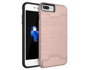 TUFF-LUV Shockproof Dual Layer Armour Case (with Stand & Card slot) for Apple iPhone 7/8 Navy Blue