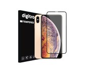 Digitronics Full Coverage Tempered Glass for iPhone XS/X - Black