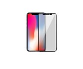 Tempered Glass 3D iPhone 7 white + Cover Silicon iPhone 7 Bk
