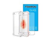 Tekron Tempered Glass and Protective Case for iPhone 8 Plus/7 Plus - Black