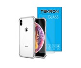 Tekron Tempered Glass and Protective Case for iPhone 8 Plus/7 Plus - Black
