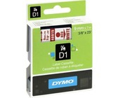 Dymo D1 12mm x 3.5m Black on White Flexible Nylon Tape