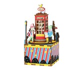 Robotime Phone Booth Musical Box - 3D Wooden Puzzle Gift