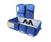 Portable Double-layer Tablet Travel Digital Storage Bag-Gray