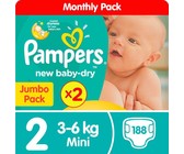 Pampers Baby Dry - Size 4+ Twin Giant - 2x70 Nappies