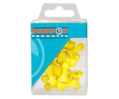 Parrot Products Magnet Map Pins (25 Box, Size:16mm, Yellow)