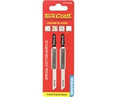 Tork Craft T-Shank Jigsaw Blade for Acrylic 2.0mm 12Tpi 100mm 2 Piece