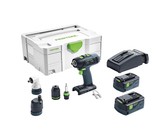 Festool Cordless Percussion Drill Pdc 18/4 Li 5,2-Set Quadrive 574703