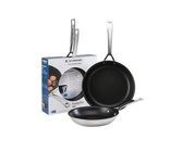 Le Creuset Classic Stainless Steel 2 Piece Non-Stick Frying Pan Set