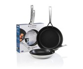 Le Creuset Classic Stainless Steel 2 Piece Non-Stick Frying Pan Set