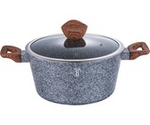 Berlinger Haus 28cm Marble Coating Casserole Pot - Black Rose Collection