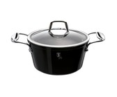 Berlinger Haus 28cm Marble Coating Casserole Pot - Black Rose Collection