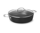 Berlinger Haus 24cm Marble Coating Oven Safe Casserole with Cast Aluminum Lid Black - Granit Diamond Line