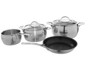 Fine Living - Double Blue Cast Iron Pot Set - Set of 7