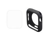 TUFF-LUV Silicone Sports Strap for Apple Watch 4 - Black 44mm