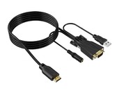 HDMI A Male to SVGA 15-Pin Female Convertor & Audio Output