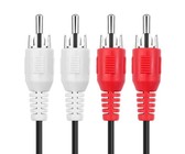 Raz Tech 3.5mm Aux to 2 RCA Male Audio Stereo Cable - 5 Meter