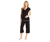 Absolute Maternity Crossover Long Pyjamas - Melange