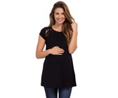 Absolute Maternity Summer Tab Top - Black