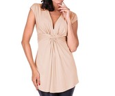 Absolute Maternity Summer Tab Top - Coral