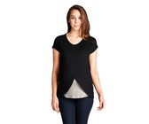 Absolute Maternity Summer Tab Top - Black