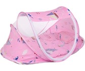 Totland Foldable Pop Up Baby Travel Bed Net - Sailors Pink