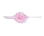 Fine Flower Headband - Hot Pink