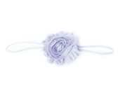 Fine Flower Headband - Hot Pink