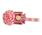 Diamante Solid Headband - Dusty Pink