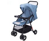 Lightweight Baby Pram Pushchair Buggy Stroller - Denim Grey