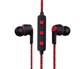 Volkano Moda Series Nylon Bluetooth Earphones - Red