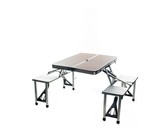 Campground Megacamp Aluminium Picnic Table With Chairs Set