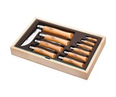 Opinel Collectors Tray - 10 Carbon Steel Knives With Glass Lid