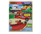 RGS Group My World Wooden Puzzle - 4 X 9-10 Piece Puzzles