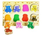 Classic World Wooden Vehicles Knob Puzzle - 7 Pieces