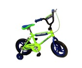 BooToo Wooden Balance Bike - Birch Wood & Black with Lime Rims