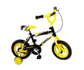 BooToo Wooden Balance Bike - Birch Wood & Black with Lime Rims