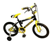 BooToo Wooden Balance Bike - Birch Wood & Black with Lime Rims