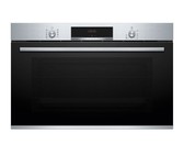 Smeg 90cm Classic Stainless Steel and Black Eclipse Glass Oven - 115L