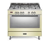 Elba 90cm Cream Gas/Electric Stove - 9FX827C