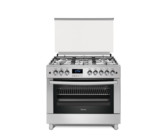 Elba 90cm Cream Gas/Electric Stove - 9FX827C