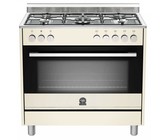 Elba 90cm Cream Gas/Electric Stove - 9FX827C