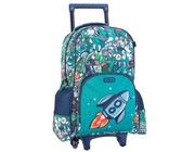Travel Mate 56cm Hard Shell Zipper 8 Wheel Cabin Trolley L-329C Black