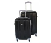 3 Piece Hard Outer Shell Luggage Set - Pink