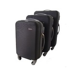 3 Piece Blue Star Luggage Set - Silver
