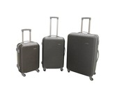 3 Piece Hard Outer Shell Luggage Set - Pink