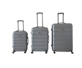 3 Piece Hard Outer Shell Luggage Set - Pink