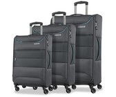 Samsonite Artos 3 Piece Spinner Suitcase Set - Black