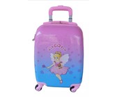 Travel Mate 56cm Hard Shell Zipper 8 Wheel Cabin Trolley L-329C Black