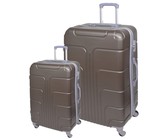 3 Piece Hard Outer Shell Luggage Set - Pink